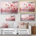 thumbnail image 4 of Designart "Pink Dawn's Blush Poppies Awaken" Floral Framed Wall Art - Traditional Pink Poppies Entryway Framed Wall Art Print, 4 of 6