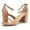 NUDE/PU, variant on Women's Chunky High Heel Sandals Ankle Strap Open Toe Dress Shoes NUDE/NUBUCK Size 12