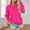 Hot Pink, variant on ABSUYY Womens Long Sleeve Pullover V Neck Oversized Sweatshirt Beige with Kangaroo Pocket Loose Basic Tops,Size 2XL