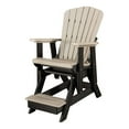 thumbnail image 1 of Pemberly Row Resin Fan Back Balcony Glider in Weatherwood/Black, 1 of 5