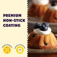 thumbnail image 2 of Wilton Gold Non-Stick Mini Fluted Tube Pan 12-Cavity Bakeware for Mini Cakes, Ice Molds & Desserts, 2 of 9