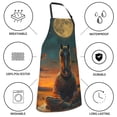 thumbnail image 6 of Bingfone Sunset Prairie Meditating Horse Apron Gifts For Men, Women Professional Grade Chef Apron for Kitchen,BBQ & Grill, 6 of 8