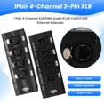 thumbnail image 4 of 1 Paire Émetteur-Récepteur Ethernet 4 Canaux XLR/ Audio RJ45 Cat5/Cat6 Émetteur-Récepteur XLR pour Scène en Direct, 4 of 8