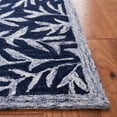 thumbnail image 3 of SAFAVIEH Jardin Zahara Floral Area Rug, Navy/Ivory, 6' x 6' Square, 3 of 8