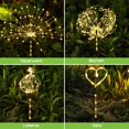 thumbnail image 4 of Luz solar de fuegos artificiales 125LED Diente de león Decoración de jardín al aire libre (cálido) 2 piezas Hugtrwg Para estrenar, 4 of 8