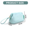 thumbnail image 2 of Bolsa de maquillaje de cuero PU,Bolsa de maquillaje pequeña,Bolsa de cosméticos de viaje,Bolsa de maquillaje portátil para mujeres y niñas, 2 of 5