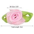 thumbnail image 2 of Uxcell 0.6'' Tiny Satin Ribbon Rose Fabric Flowers Embellishments Rosettes Applique Pink 250 Pcs, 2 of 6