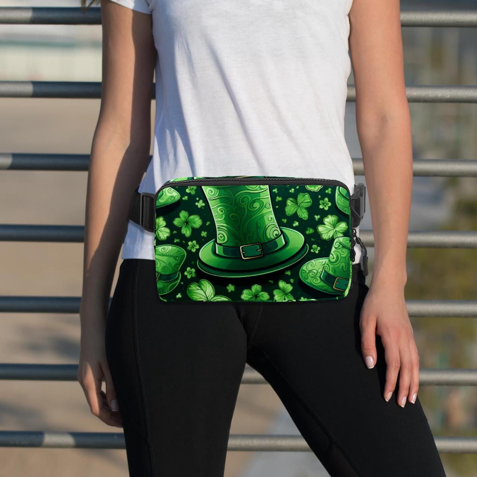 St. Patrick's Day Lightweight Adjustable Running Belt Bag Fanny Pack Waist Pack with Extension Strap Unisex