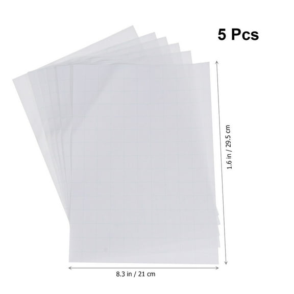 UNOMOR 5Pcs Iron on Transfer Paper for Clothes Heat Transfer Paper A4 Size White Polyester Fabrics
