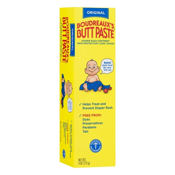 Boudreaux's Butt Paste Diaper Rash Ointment, Original, 4 oz Walmart