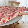 thumbnail image 5 of Round Fitted Tablecloth 44 Inch, Vintage Grunge Pastel Fitted Round Tablecloth Fitted Tablecloth Water Resistant Table Cloth Cover Holiday Tablecloth for Dining, Parties, Camping, 5 of 8