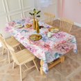 thumbnail image 2 of Pioneer Flower Floral Print Pattern Rectangle Tablecloth 60"x102",Waterproof Polyester Rectangle Table Cloth, Wipeable Spillproof Polyester Tablecloth for Dining, Camping, Indoor and Outdoor, 2 of 6