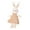 Beige, variant on Elegant Tall Bunny Plush Figurine in Gingham Dress, Soft Stuffed Rabbit Animal for Nursery Decoration and Comfort, Cuddly Childhood Doll Gift 19.7-inch Coffee