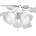 thumbnail image 5 of Progress Lighting Airpro 3-Light LED Ceiling Fan Kit, Brushed Nickel, White Washed Alabaster Glass Shade, 5 of 5