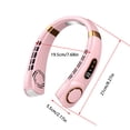 thumbnail image 3 of Neck Fans That Blow Cold Air,Portable Personal Neck Fans,USB Portable Neck Hanging Fan Cold Fan Handheld Rechargeable Mute Sports Fan 5-Speed Colorful Ambient Light Neckband Leafless Fan Home Office, 3 of 5
