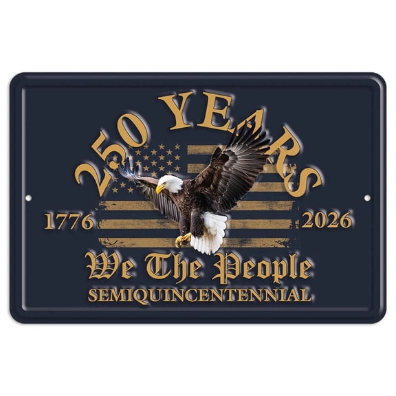 HangTime We The People 8x12 inch America 250 year commemorative sign