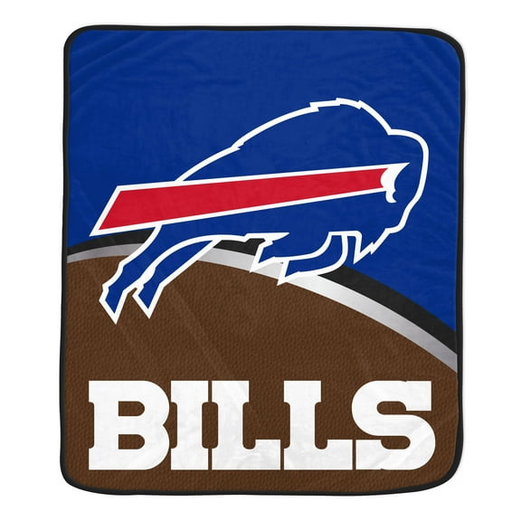 NFL Buffalo Bills 50x60 Inch Classic Fleece Blanket with Gameball Print
