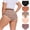 Leopard, variant on INNERSY Women's Plus Size Cotton Underwear XL-6XL High Waisted Briefs Panties 5-Pack(3XL,Bloom)