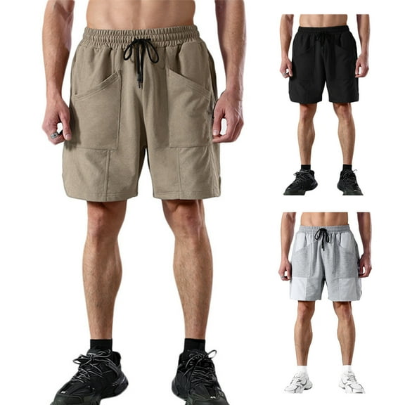 Mens Shorts - Workout Athletic Shorts with Pockets Work Casual Shorts with Pockets Quick Dry Athletic Workout Gym Shorts Casual Short Pants Gym Shorts