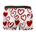 thumbnail image 4 of Gunia Mens Underwear Boxer Briefs Heart Print Valentine's Day Shorts High Elasticity Stylish For Everyday Wear Soft Leisure S-Xxxl, 4 of 5
