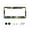 design-2, variant on Watercolor Palm Tree Beach License Plate Frames for Women Men Car Plate Holder Cover Metal Tag Aluminum Car Accessories Front Rear Plate Decor