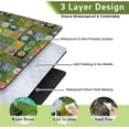 thumbnail image 5 of Extra Large Picnic Blankets Waterproof Foldable (60 "x 80") Beach Blanket Waterproof Sandproof,3-Layer Thicking Mat Outdoor Packable Camping Blanket, 5 of 6
