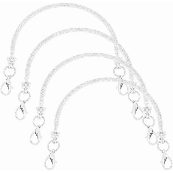 4Pcs Metal Purse Handles Platinum Clutch Bag Handles Bag Replacement Handle Iron Handbag Handle Frame DIY Handbag Purse Handle Straps Making Replacement Supplies 10.5x11.7x0.5cm for diy