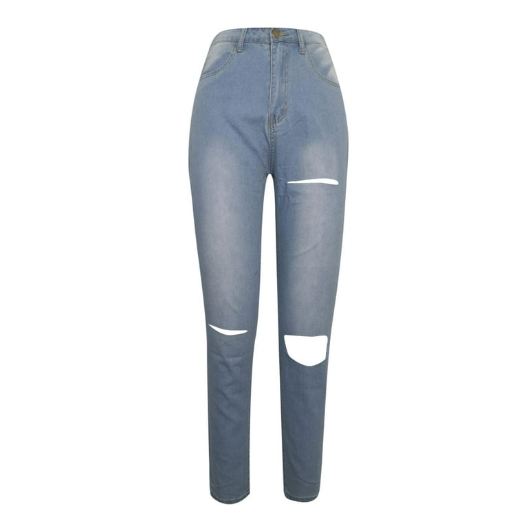 Colorful ripped jeans cheap