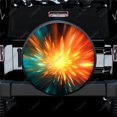 thumbnail image 1 of Radiating Starburst Pattern Polyester Universal Spare Wheel Tire Cover Wheel Covers for Trailer RV SUV Truck Camper, 1 of 5