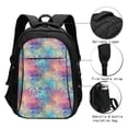 thumbnail image 3 of Disketp blue pink colorful cracked texture Mochila de Viaje Estampada para Laptop con Puerto de Carga USB, Mochila Impermeable para Computadora – Regalo para Hombres y Mujeres, 3 of 7