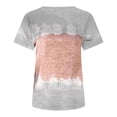 thumbnail image 5 of Lenago Hauts d'Été Grande Taille pour Femmes Décontracté Printemps Jour de l'Indépendance Mode Femmes Col Rond Manches Courtes Imprimé Hauts Blouse Tenues du 4 Juillet pour Femmes, 5 of 5