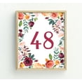 thumbnail image 4 of Darling Souvenir Diamond Floral Table Numbers Calligraphy Elegent Table Cards Decor-5" x 7" (1 to 40), 4 of 4