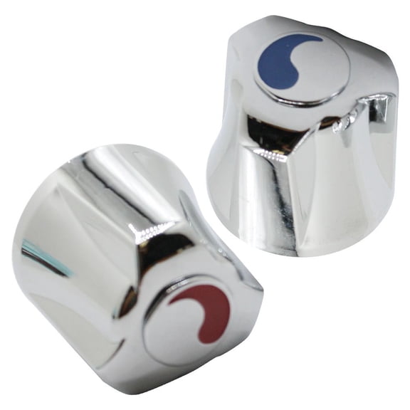 Thrifco Plumbing 4401581 Universal Small Canopy Faucet Handles, Chrome, Replaces Danco 80016