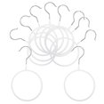 thumbnail image 4 of Tie Hanger 10Pcs Scarf Organizer for Closet Use with White Finish, 4 of 5