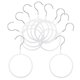 thumbnail image 4 of Tie Hanger 10Pcs Scarf Organizer for Closet Use with White Finish, 4 of 5
