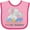 Pink and Fuchsia, variant on Inktastic I Love My Mommy Cute Elephants with Moon and Stars Boys or Girls Baby Bib