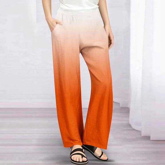 Piuwrlz Girls Boys Loose Pants for Kids Sweatpants Loose Orange Size 13 Years