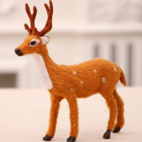 Christmas White Dash Reindeer Doll Beautiful Decoration Creative Pendant Creative Doll Comfortable And Hug Decoration