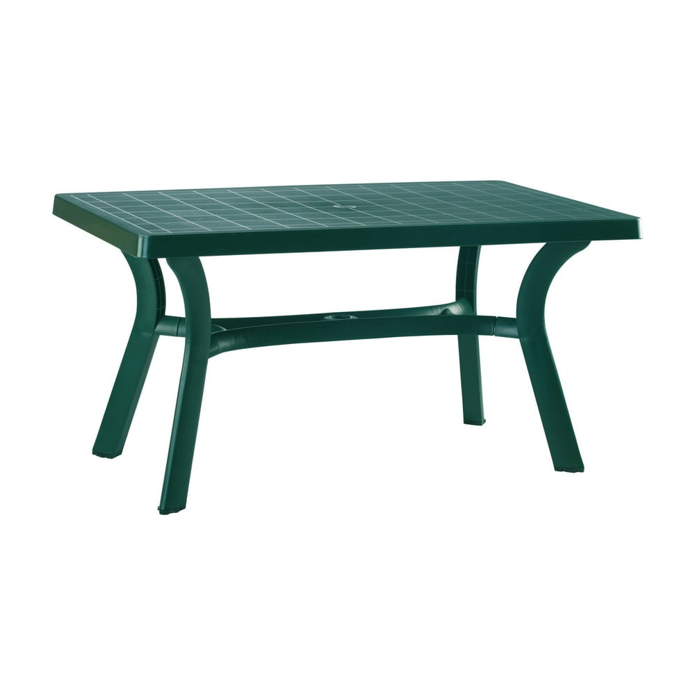 Compamia Sunrise Resin 55 in. Rectangle Patio Dining Table Walmart