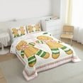 thumbnail image 3 of jejeloiu Cartoon Bear Biscuit Full Size Comforter Sets,Sweet Christmas Dessert Bedding Comforter Set,Pink White Khaki Bedding Sets For Teens,Ultra Soft Home Decor Reversible,3 Pieces, 3 of 8