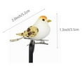 thumbnail image 2 of Ksopiavobs 12pcs Orange Mini Artificial Birds for Crafts Christmas Tree Decoration Realistic Miniature Mushroom Foam Bird Ornaments Metal Clip 5cm/2inch, 2 of 7