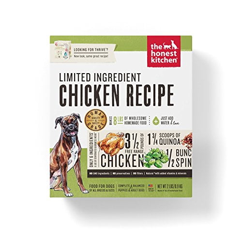 The Honest Kitchen - Dog Food - Limited Ingredient Chicken Recipe ...