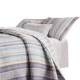 thumbnail image 6 of Ysa 36 Inch Quilted King Pillow Sham Cotton Reversible Striped Design, 6 of 7