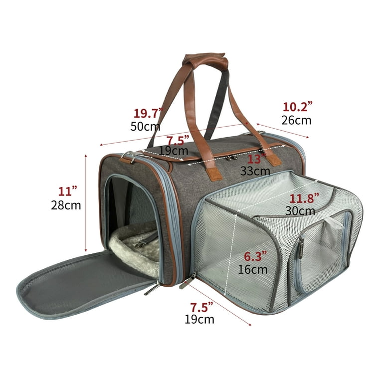 Expandable Airline Approved Soft Sided Pet Carrier Low 