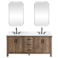 thumbnail image 2 of Javier 72" Bath Vanity in Spruce Antique Gray with White Grain Stone and Mirror, 2 of 20