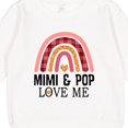 thumbnail image 3 of Inktastic Mimi and Pop Love Me Girls Granddaughter Rainbow Toddler Sweatshirt, 3 of 4