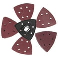 thumbnail image 3 of 51PCS Detail Sanding Pads Kit 6  Holes 0.35in 90mm Quick Loading Self Adhesive Triangular Disc Sandpaper Holder Universal For Wood Metal Treasure Accessories, 3 of 8