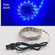 thumbnail image 1 of Tira de luces LED con USB, 5 M, 5V, 3528, 1 metro, 5 metros, blanco cálido, frío, rosa, verde, azul, rojo, SMD, cinta de luz para armario de techo impermeable, 1 of 4