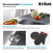 KRAUS 30-inch 16 Gauge Standart PRO Kitchen Sink Combo Set with Bolden 18-inch Kitchen Faucet and Soap Dispenser, Chrome Finish