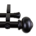thumbnail image 2 of Central Design 100-34-662-D 1 in. Dani Double Curtain Rod with 66 to 120 in. Extension, Black, 2 of 2